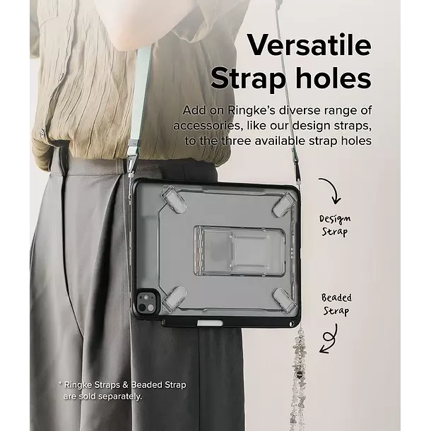 Funda Protectora Ringke Para iPad Pro 13 M5 M4 2024 Con Soporte-9