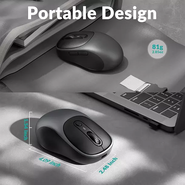 Mouse Keychron BM24 Inalambrico 2 4GHZ Bluetooth-4