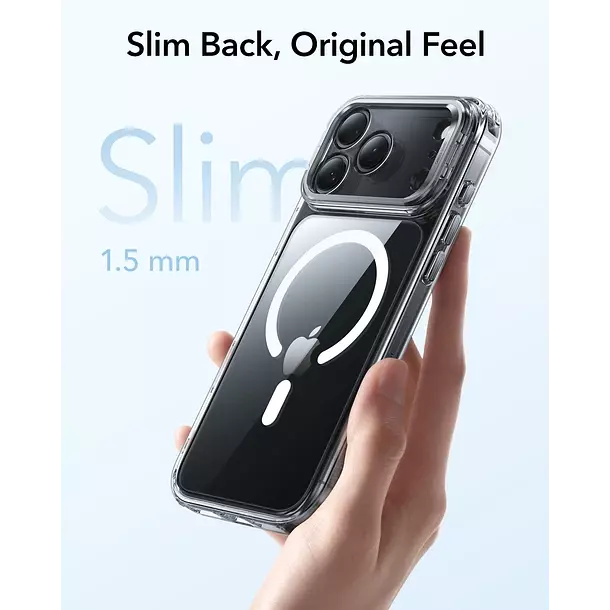 Carcasa ESR Para iPhone 17 Pro Max Hybrid Stash Stand Negro-6