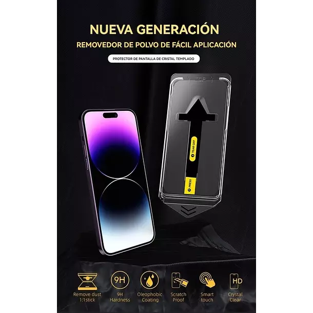 Lamina Pantalla Para iPhone 17 Pro Max Auto Instalable-5