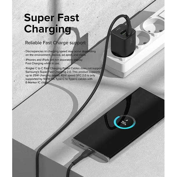 Cable Ringke Carga Rapida USB C a USB C 1 2m-6