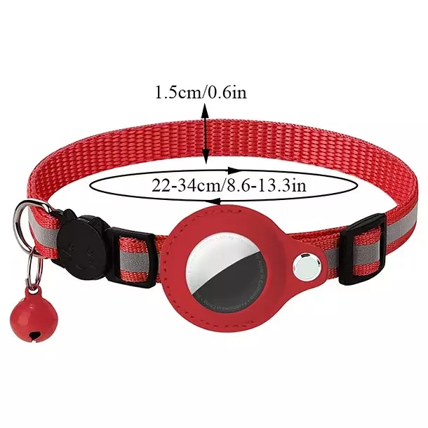Collar Correa Con Funda Para Airtag Localizar Gato Perro-4