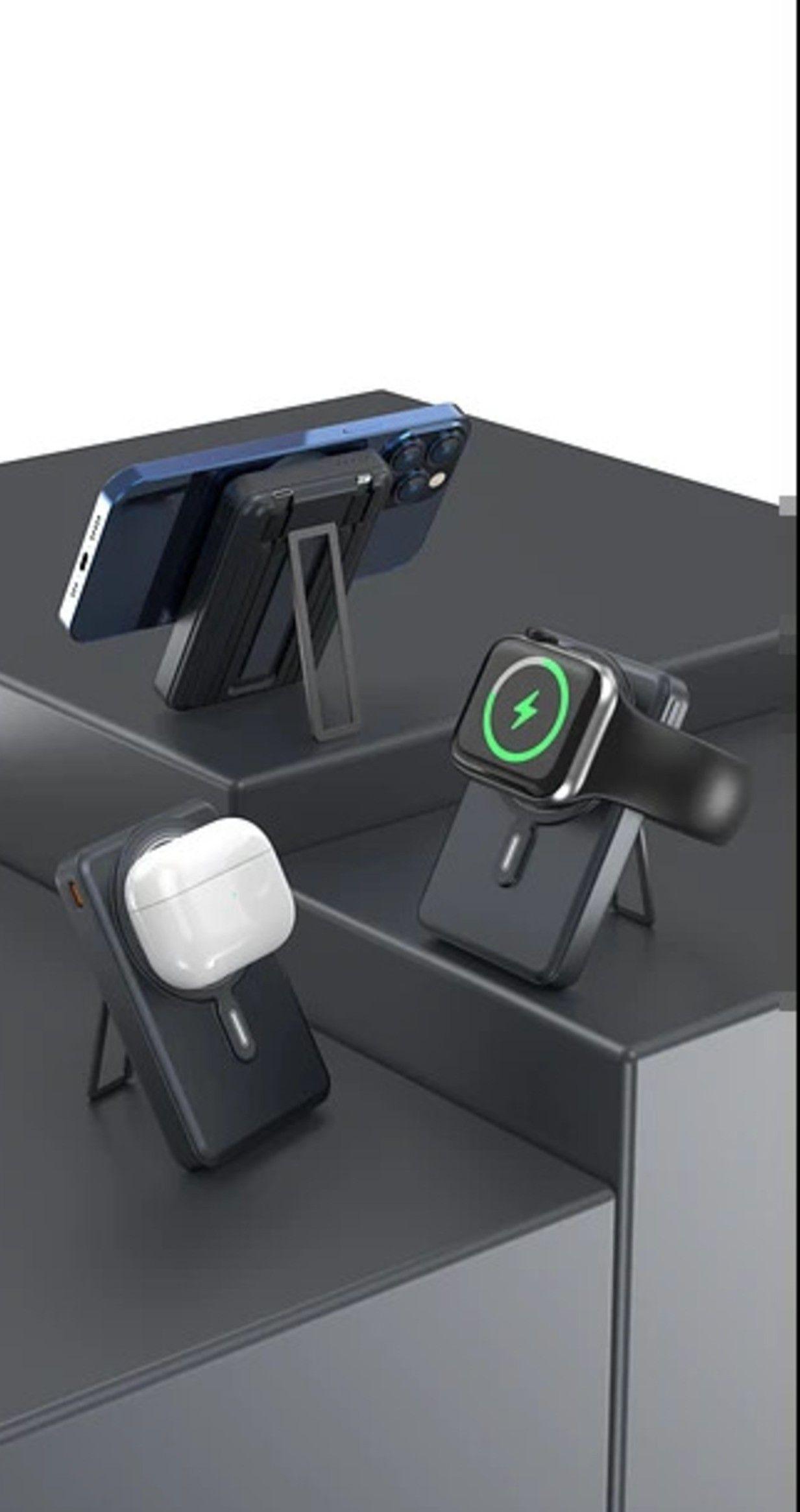 Cargador Bateria Portatil Para iPhone 3 En 1 Magnetica 10 000mah-1