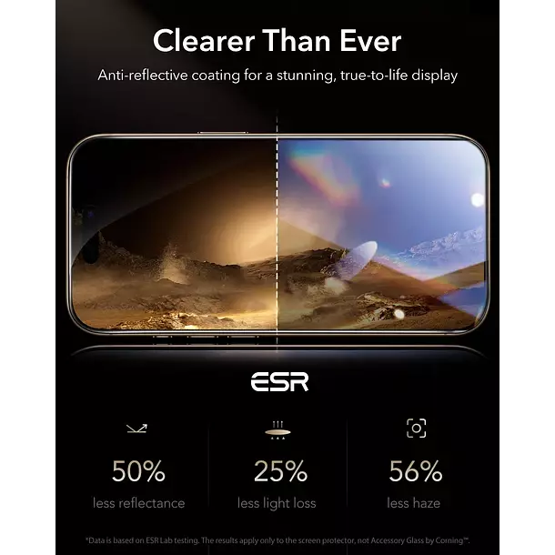 Lamina Pantalla ESR Para iPhone 17 Pro Pro Max Armorite Corning-2