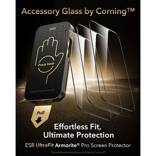 Lamina Pantalla ESR Para iPhone 17 Pro Pro Max Armorite Corning-5