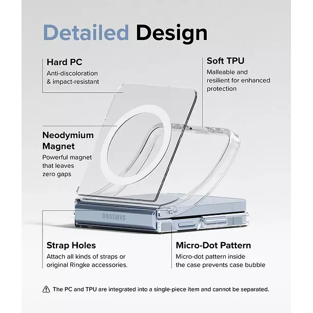 Carcasa Ringke Para Galaxy Z Flip 7 FE 6 Fusion Magnetica-8