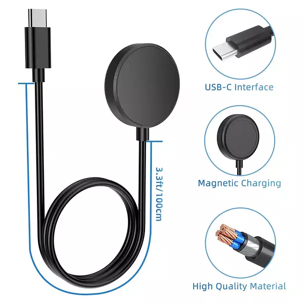 Cargador Magnetico Para Samsung Galaxy Watch USB C-2
