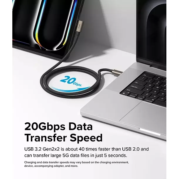 Cable Ringke USB 3 2 Gen 2x2 USB C 90 1 M-5