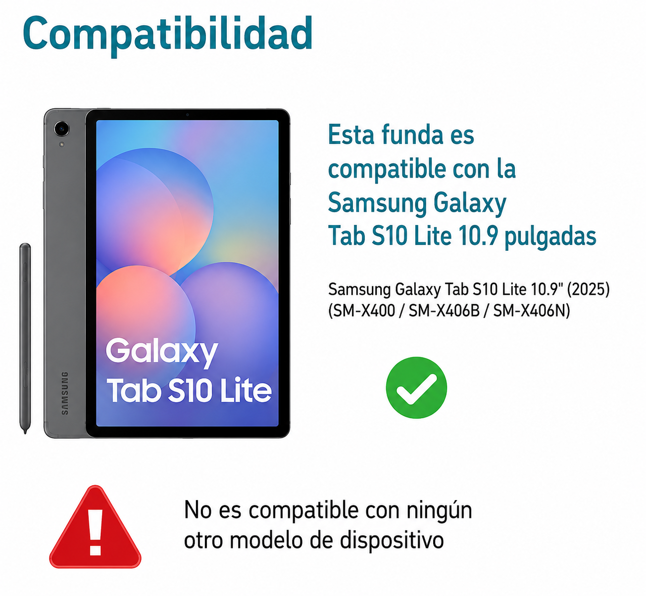 Funda con Teclado para Galaxy Tab S10 Lite Espanol-1