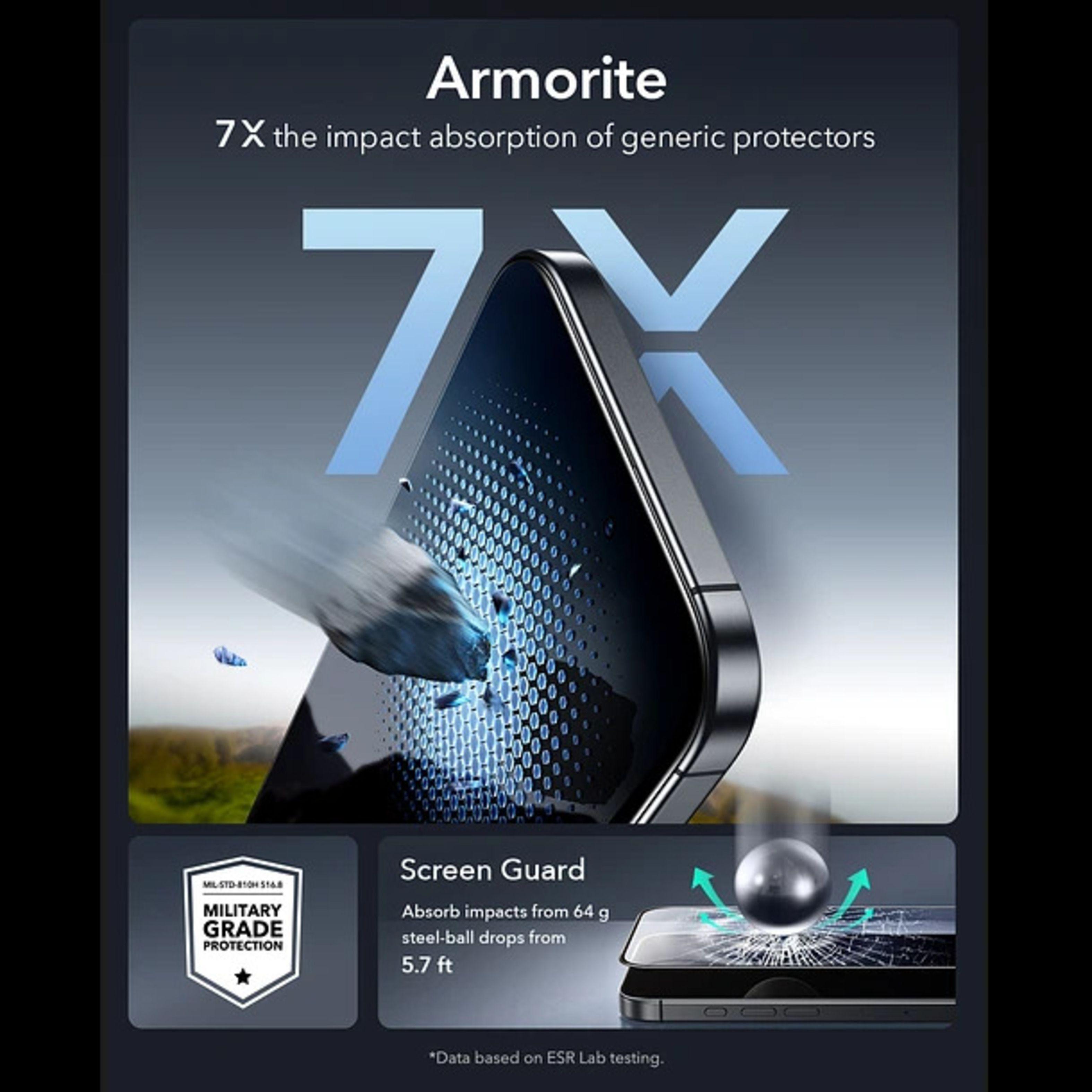 Lamina Mica Pantalla ESR Para iPhone 17 Pro Armorite 2un-7