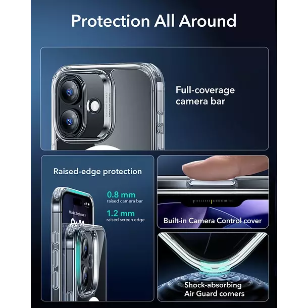 Carcasa ESR Para iPhone 17 Air Classic Hybrid HaloLock-4