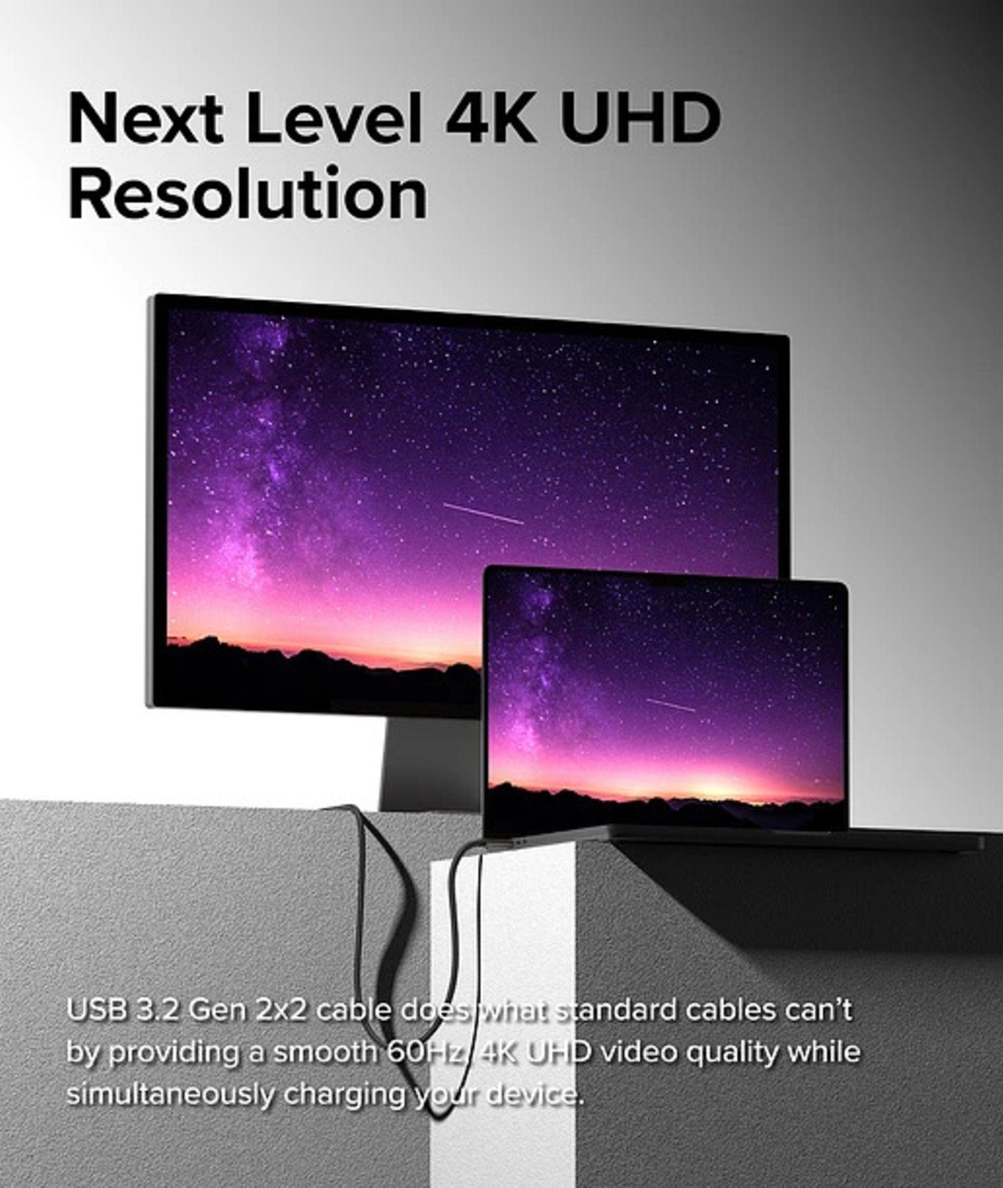 Cable Ringke Carga Rapida USB C a USB C 1m 60w-5