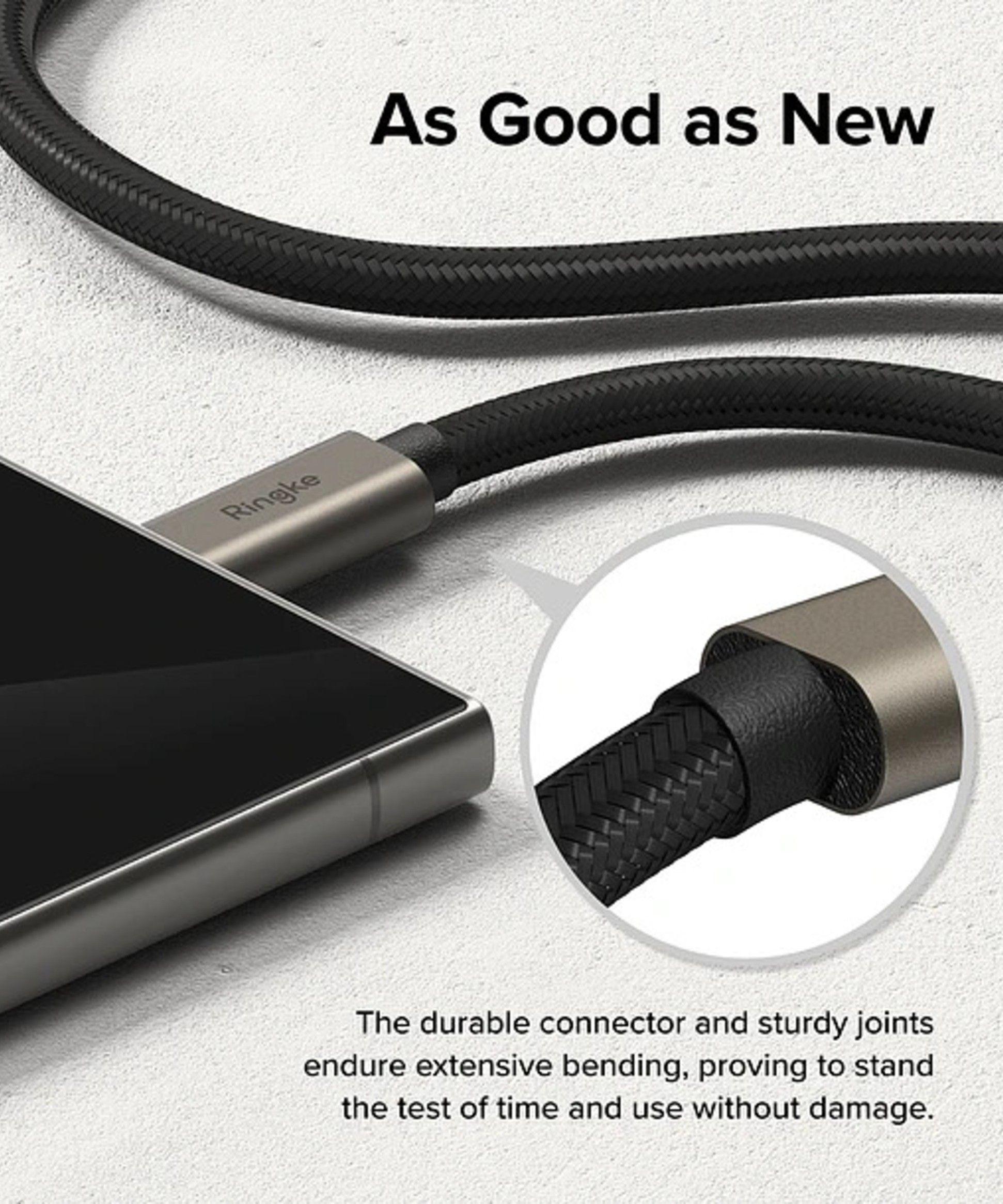 Cable Ringke Carga Rapida USB C a USB C 1m 60w-7