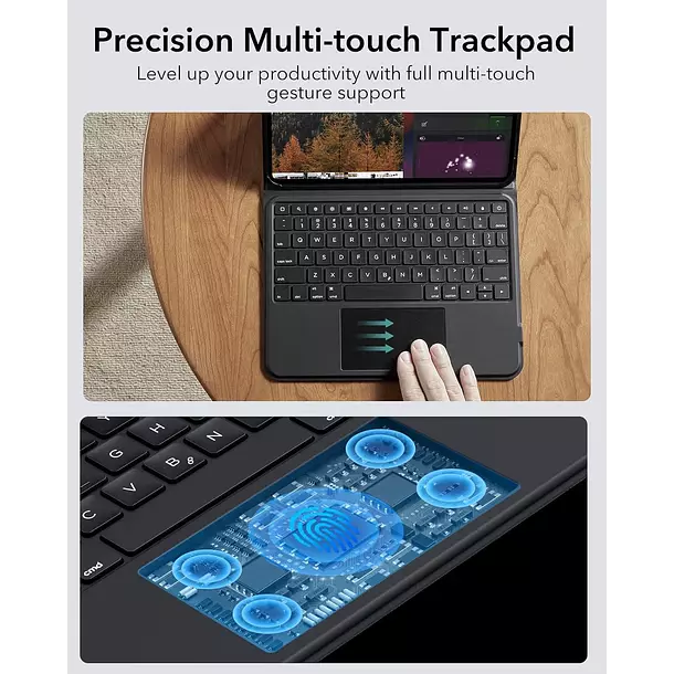 Carcasa Funda ESR Para iPad Pro 11 M5 M4 Con Teclado Ascend-4
