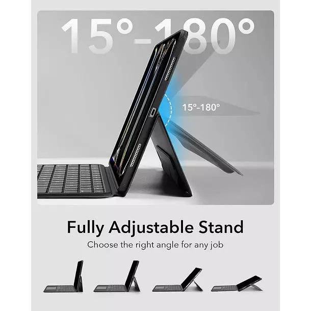 Carcasa Funda ESR Para iPad Pro 13 M5 M4 Teclado Ascend-1