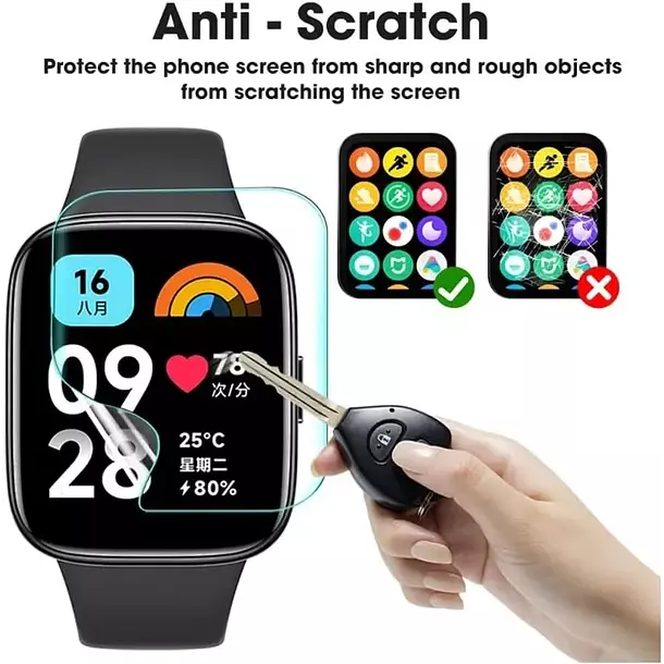 Kit Lamina Hidrogel Para Xiaomi Redmi Watch 5 Active 6 un-3