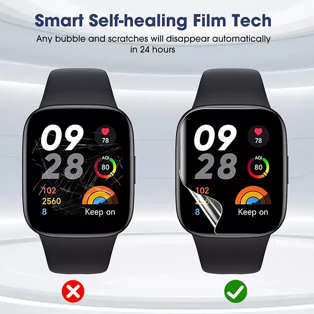 Kit Lamina Hidrogel Para Xiaomi Redmi Watch 5 Active 6 un-4