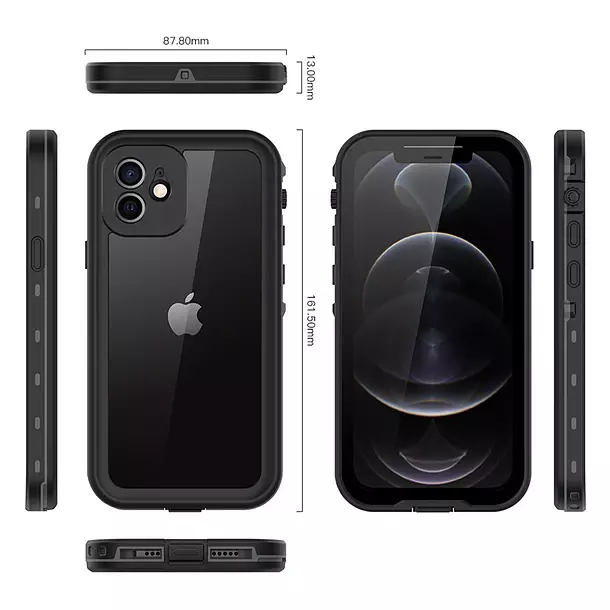 Carcasa Blindada para iPhone 11 Waterproof Antishock IP68-4