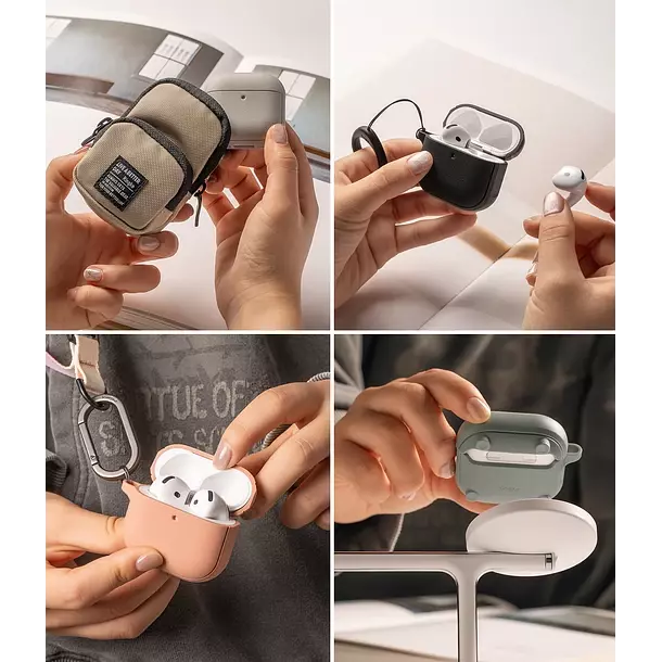 Carcasa Funda Ringke Para AirPods 4 Onyx Magnetic-6