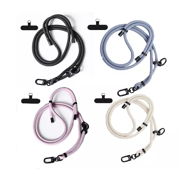 Colgante Lanyard para celular Universal 160 cm Negro-5
