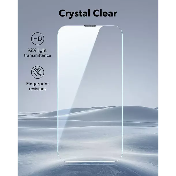 Lamina Pantalla ESR Para iPhone 16e 14 13 UltraFit Pack 2-6