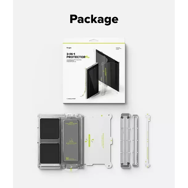 Lamina Protectora Ringke Para Galaxy Z Fold 7 3 en 1-9