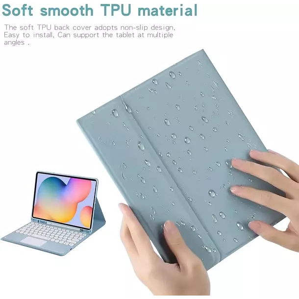 Funda Con Teclado Para Samsung Galaxy Tab S6 Lite-3