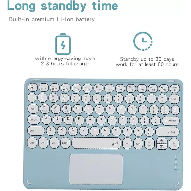 Funda Con Teclado Para Samsung Galaxy Tab S6 Lite-5