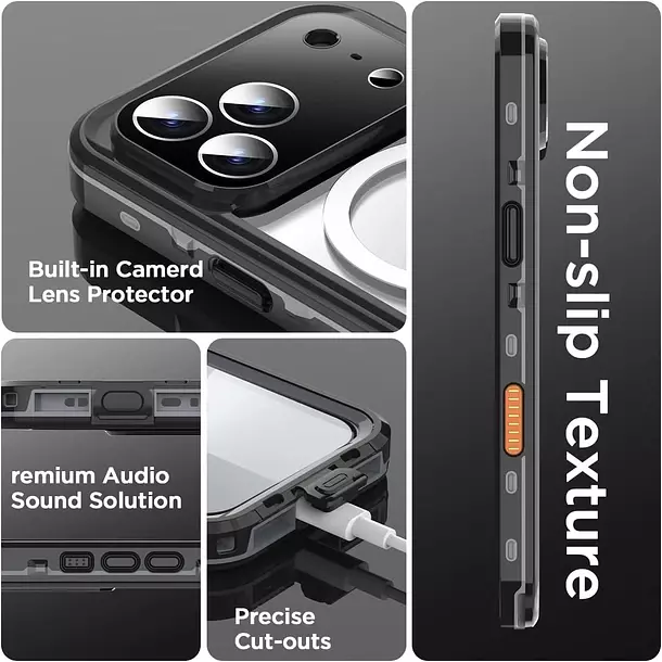 Carcasa Blindada Para iPhone 17 Pro Waterproof-2