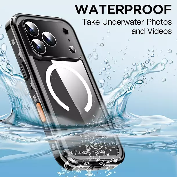 Carcasa Blindada Para iPhone 17 Pro Waterproof-6