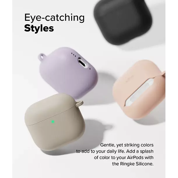 Carcasa Funda Ringke Para AirPods 4 Silicone-2