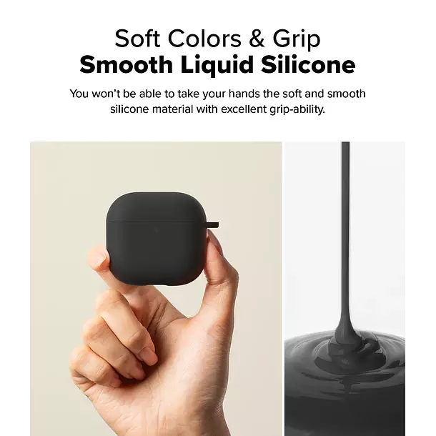 Carcasa Funda Ringke Para AirPods 4 Silicone-3