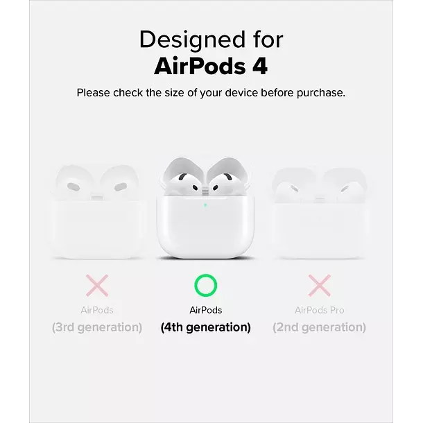 Carcasa Funda Ringke Para AirPods 4 Silicone-9
