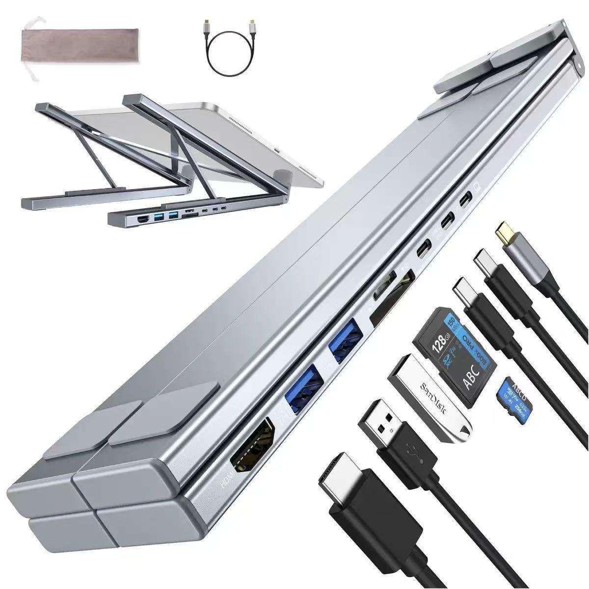 HUB para 8 en 1 HUB Para Macbook Notebook HDMI 4K-2