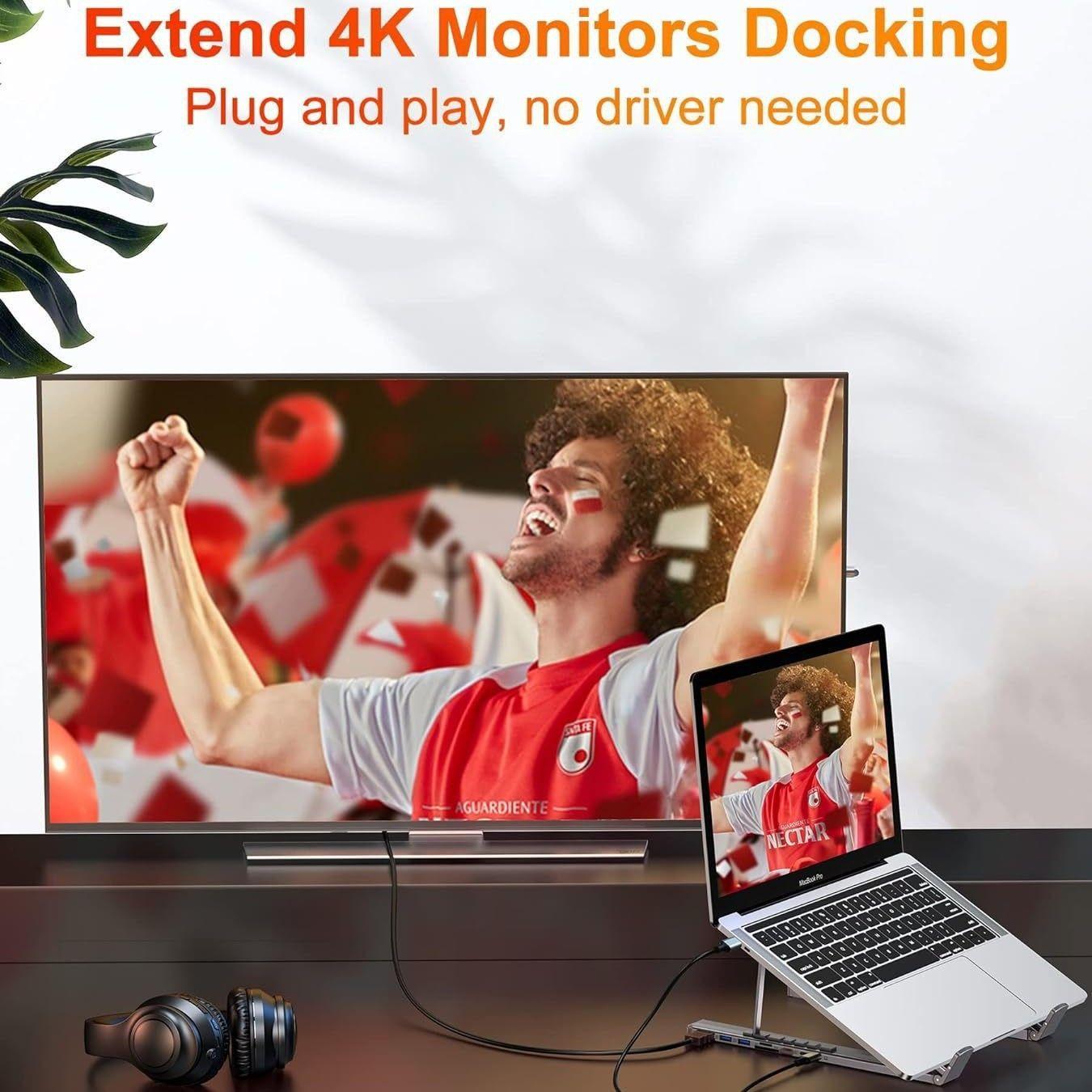 HUB para 8 en 1 HUB Para Macbook Notebook HDMI 4K-5