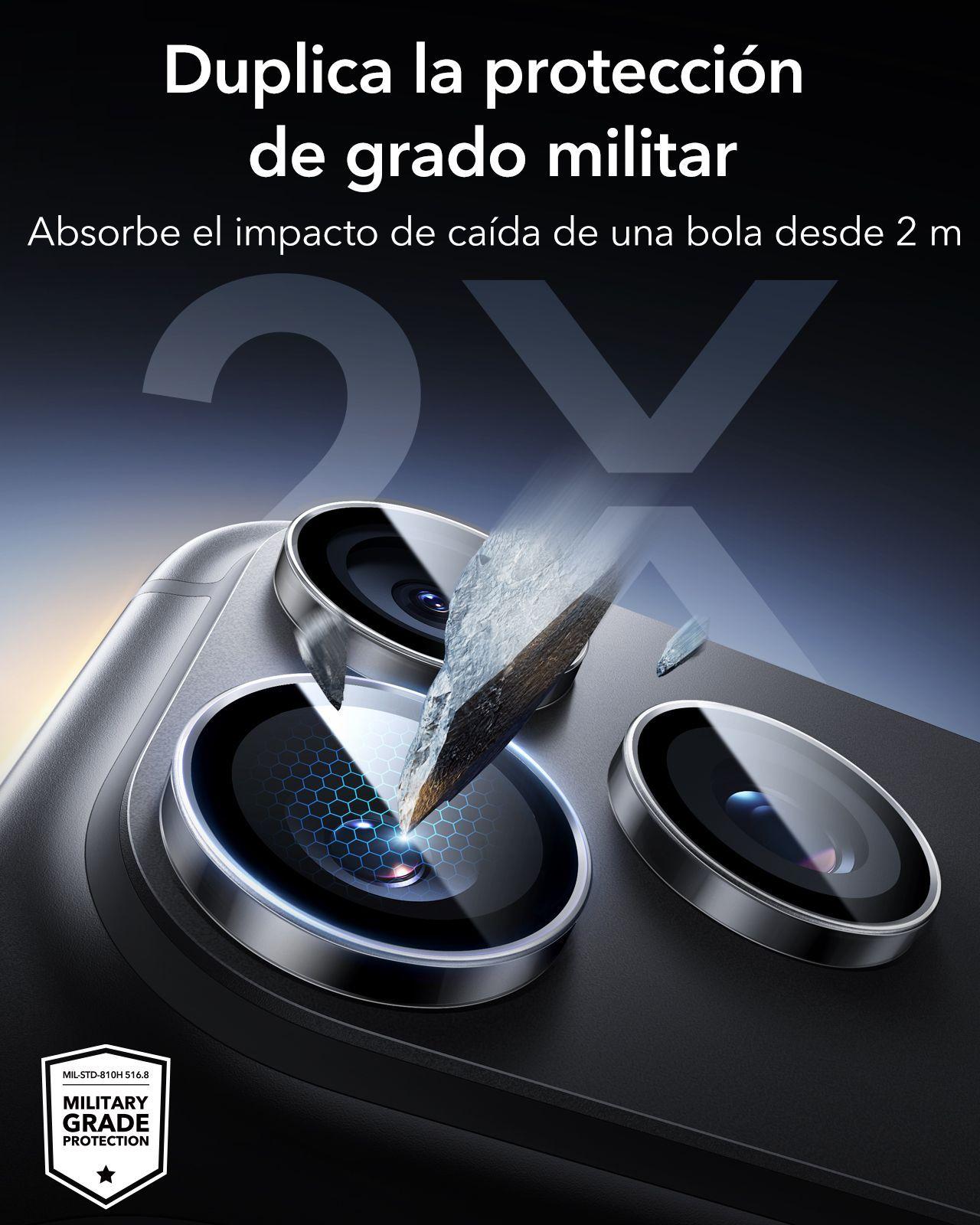Protector Camara ESR Armorite Para iPhone 18 Pro Max 18 Pro Clear-3