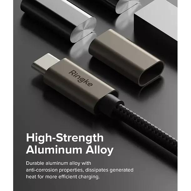 Cable Ringke USB C Carga Rapida a USB A 1 Metro 60w-7