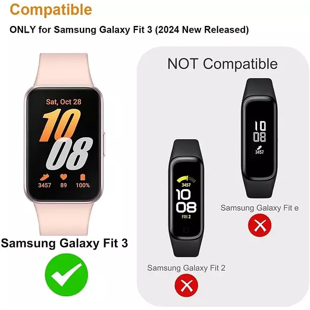 Correa De Silicona Para Samsung Galaxy Fit 3 R390-2