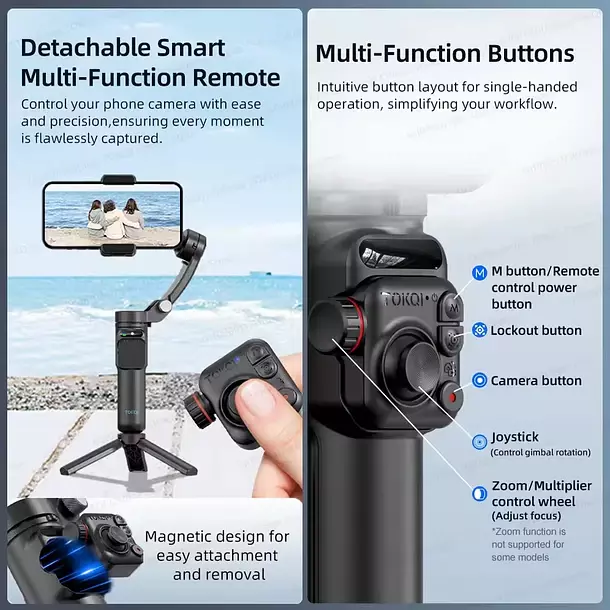Estabilizador Para Celular TOKQI M02 iOS y Android-2