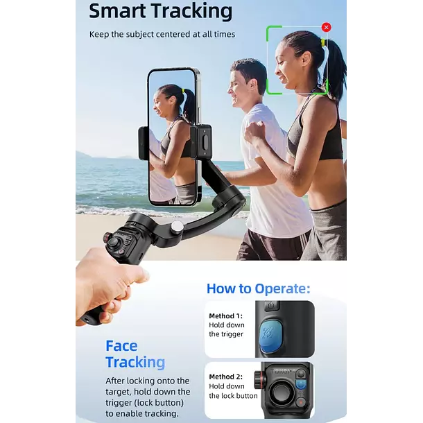 Estabilizador Para Celular TOKQI M02 iOS y Android-4