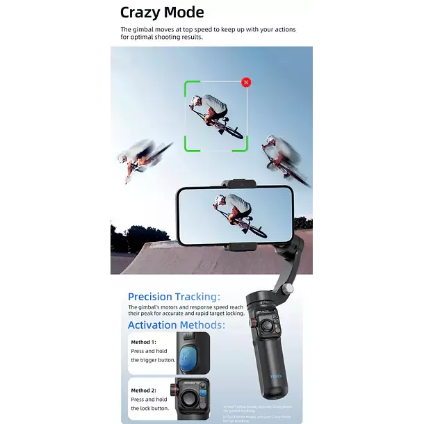 Estabilizador Para Celular TOKQI M02 iOS y Android-6