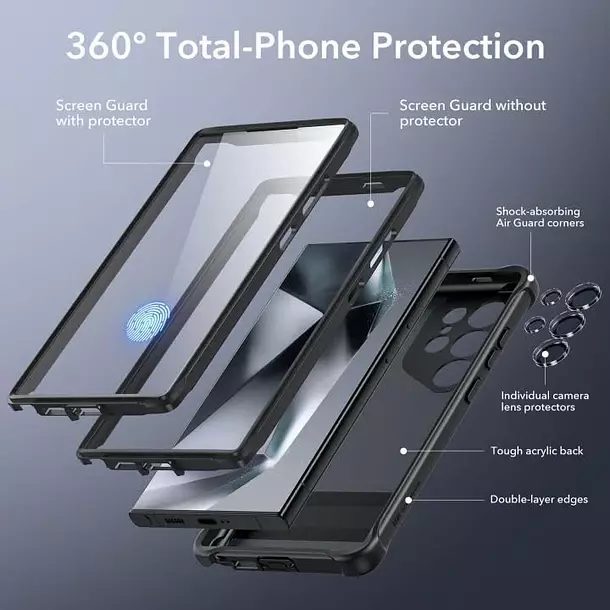 Carcasa ESR Para Galaxy S24 Ultra Armor Kickstand Frosted-2