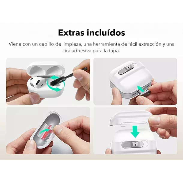 Carcasa Funda ESR Pulse Para AirPods 4 2024-3