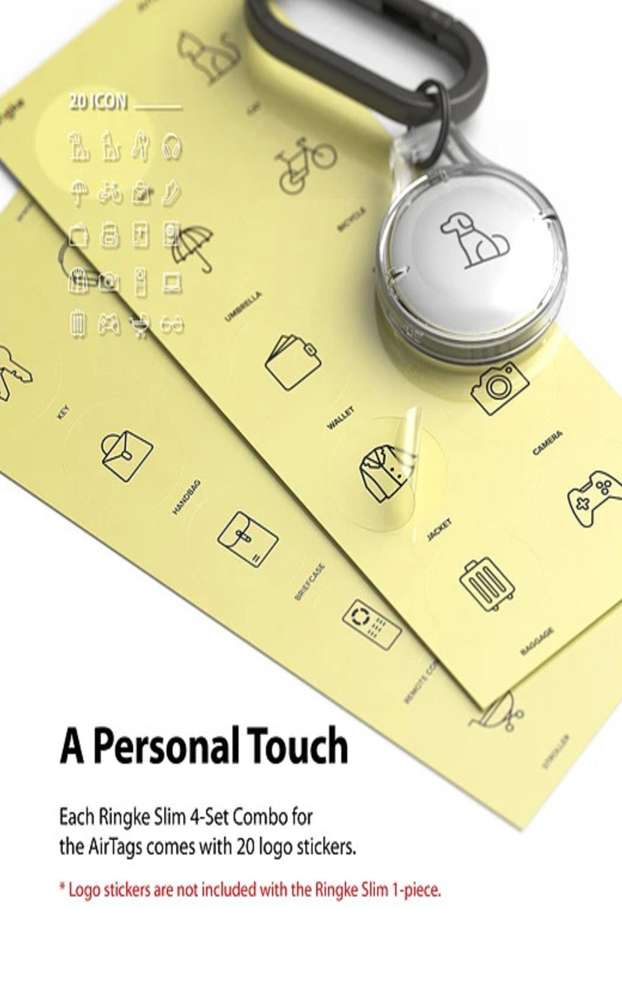 Protector Ringke Para Airtag Slim 4 Pack-3