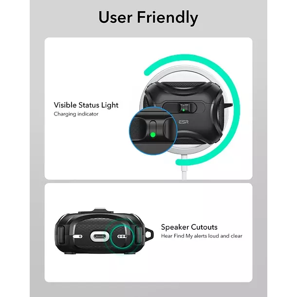 Carcasa Funda ESR Para AirPods Pro 3 Cyber FlickLock-4