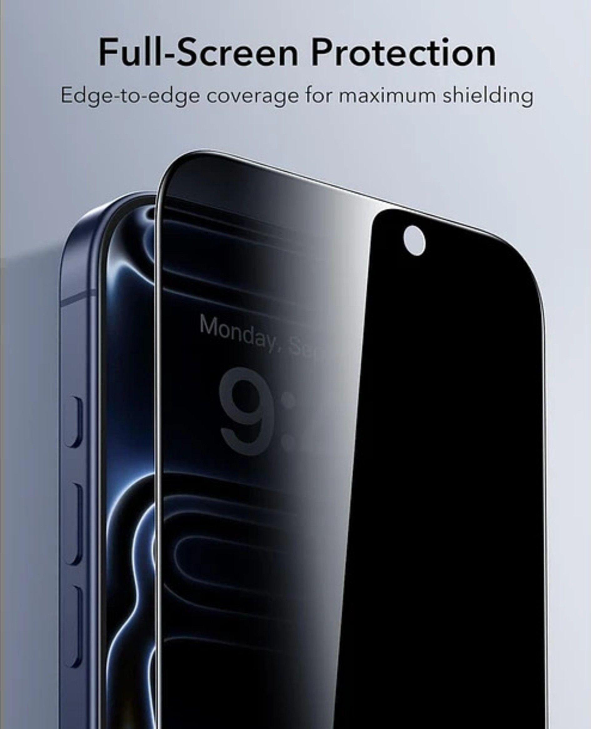 Lamina Protectora ESR Anti Espia Para Iphone 16 Pro Pack 3-2