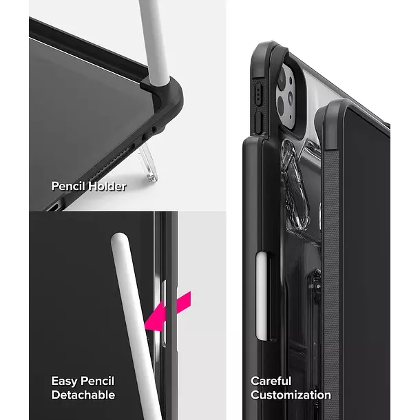 Funda Protectora Ringke Para iPad Pro 11 1 2 3 y 4 generaci n Con Soporte-5