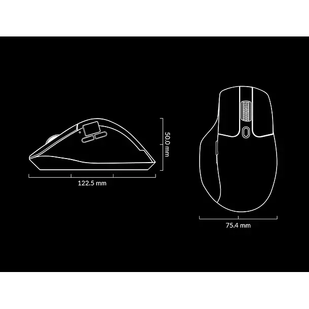 Mouse Inalambrico Ergonomico Keychron M6 2 4ghz Bluetooth-8