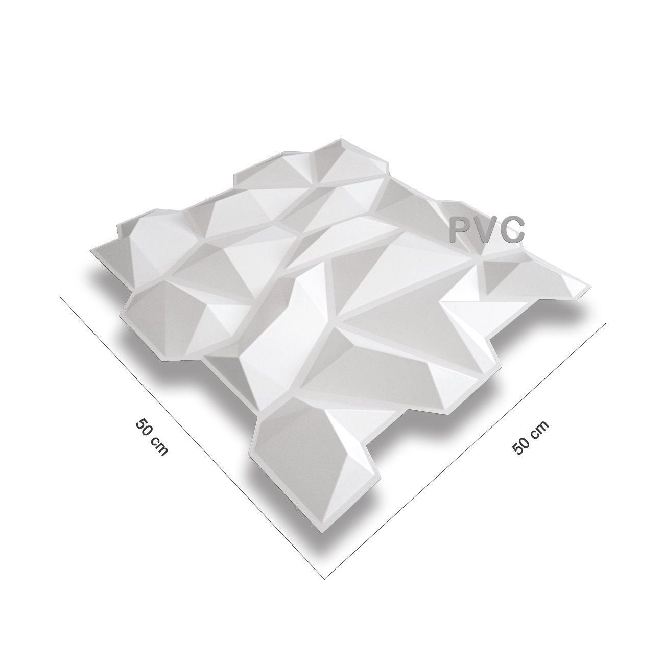 Panel Decorativo PVC 3D, Crysta 3m².-2