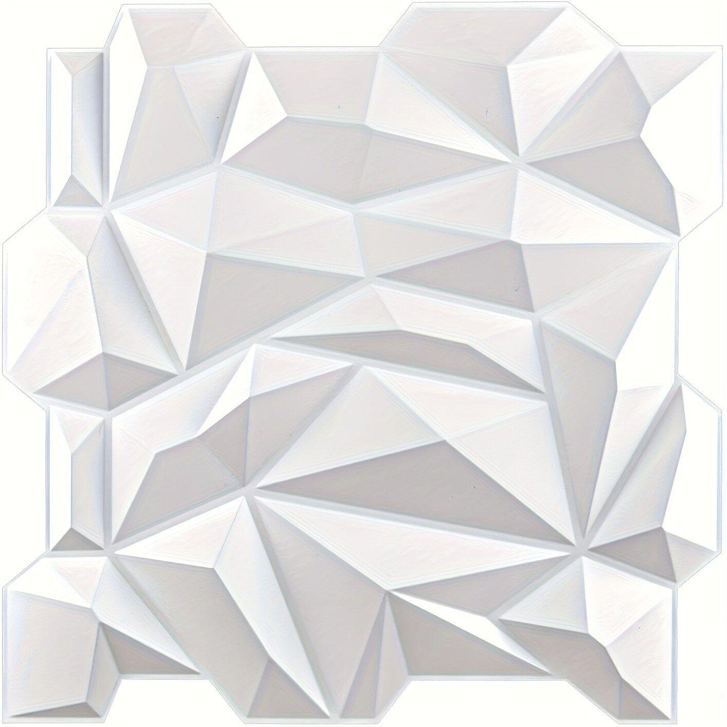 Panel Decorativo PVC 3D, Crysta 3m².-3